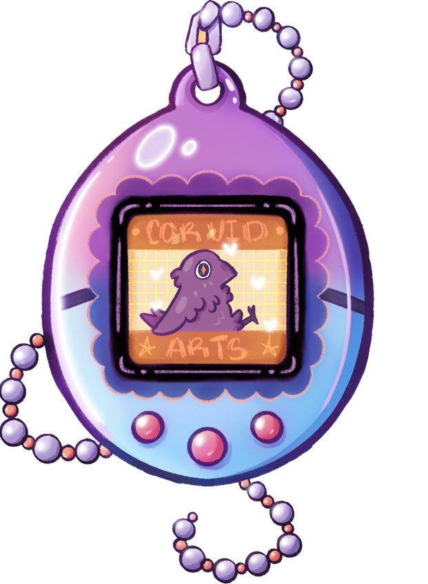 Corvid Arts has 2 mascots, and each corvid is based on the power couple who runs their booth!